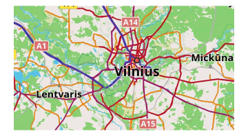 Estilo de carretera de mapa de alto contraste