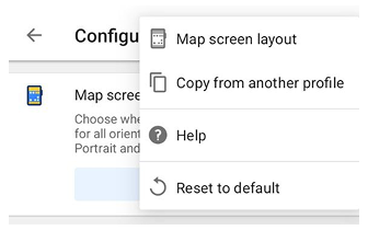 Diseño de la pantalla del mapa