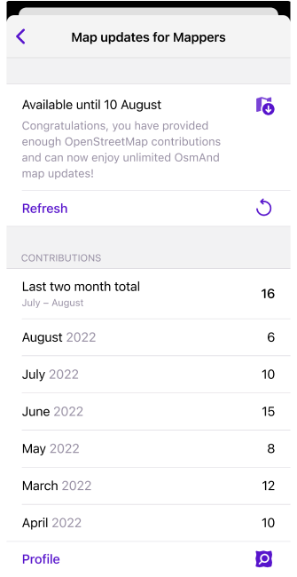 OsmAnd live para mapeadores