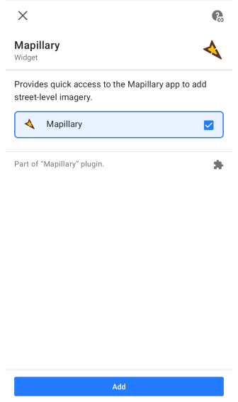 Complemento Mapillary Android