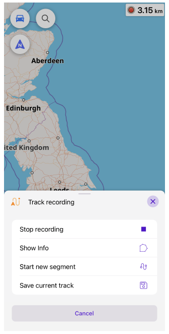 Finalizar grabación en iOS