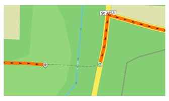 Menú de pista Apariencia iconos de inicio y fin Android