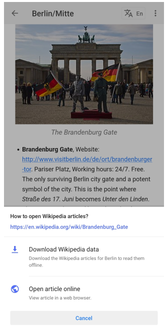 Combinar guías de viaje con Wikipedia 2
