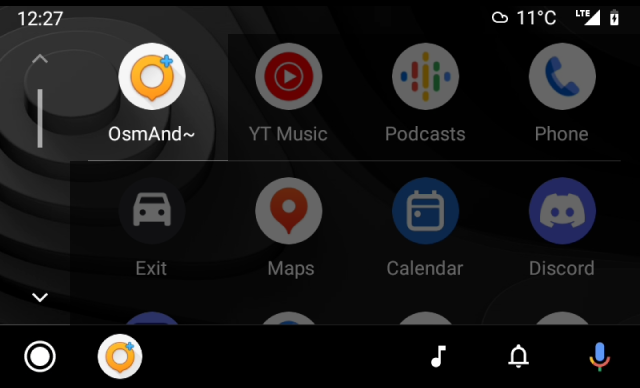 Écran Android Auto