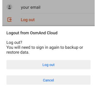 Modifications OsmAnd Cloud
