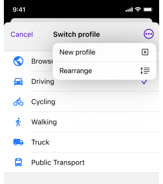 Menu Configurer l&#39;écran