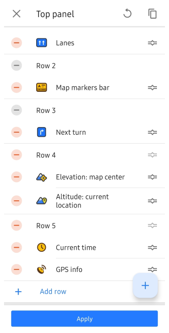 Menu Configurer l&#39;écran