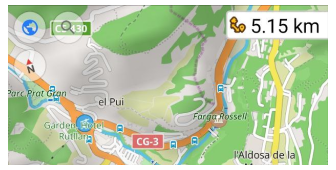 Widget de distance à la cible 2 Android