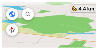 Widget de distance à la cible 1 iOS