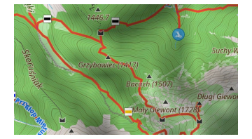 Itinéraires carte - réseau de randonnée