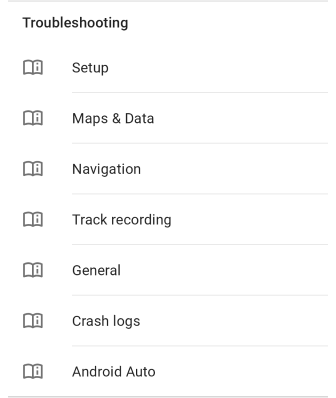 Capture d&#39;écran de l&#39;aide hors ligne Android