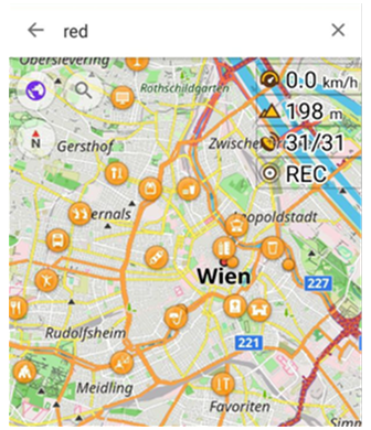 Recherche POI Android