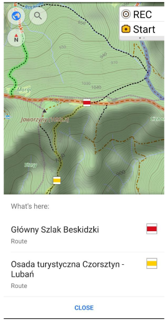 Itinéraires sur le terrain