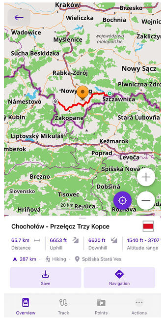 Infos sur l&#39;itinéraire