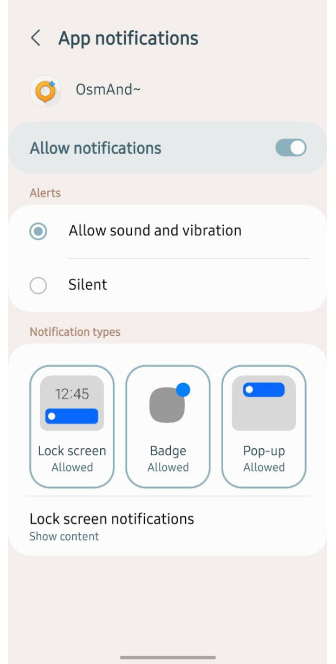 Notification d&#39;enregistrement de trajet