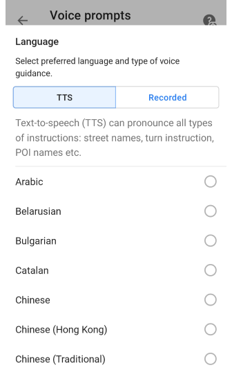 Navigation vocale Android