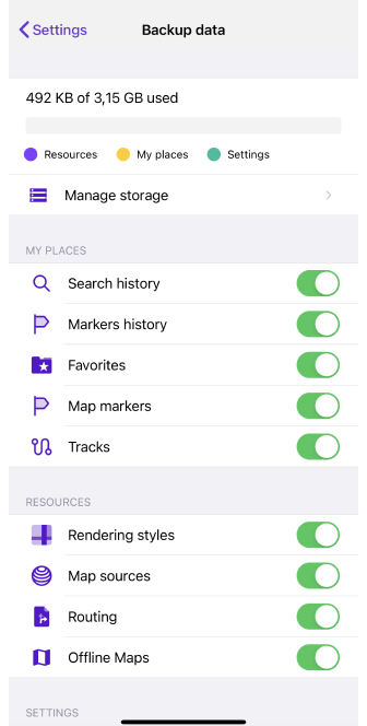 Modifiche OsmAnd Cloud