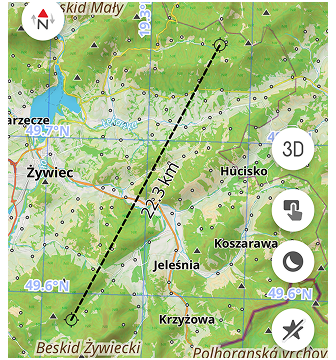 Distance by Tap Tool