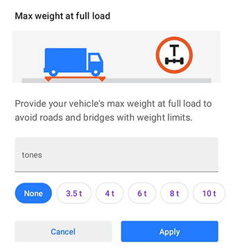 Impostazioni di navigazione Android