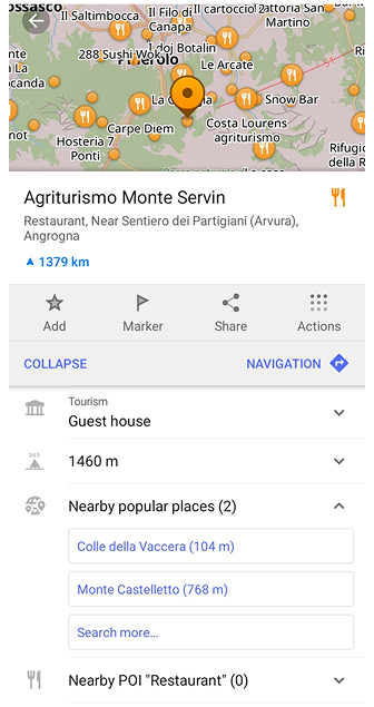 Luoghi vicini Android