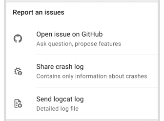 Schermata aiuto offline Android