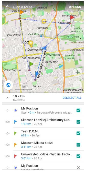 Ordinamento alternativo dei marcatori Android 4