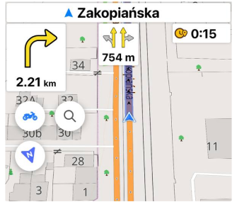 Widget Orario di arrivo Tempo rimanente