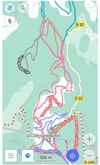 Routes uitgeschakeld in Android