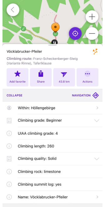 Climbing details