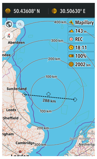 Schermconfiguratievoorbeeld iOS