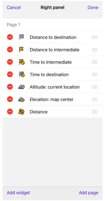 Menu Scherm configureren
