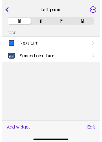 Menu Scherm configureren