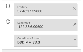 Coördinaten zoeken Android