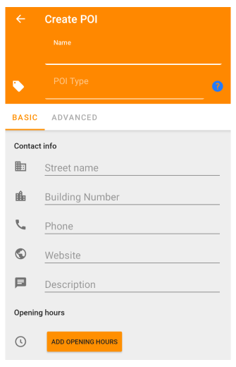 POI aanmaken Android
