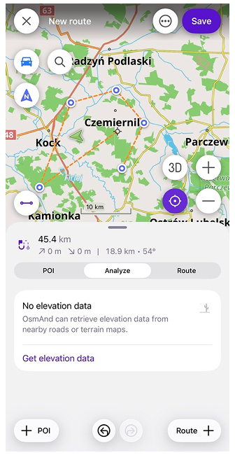 Hoogtegegevens iOS