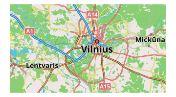 Kaart wegstijl Amerikaans