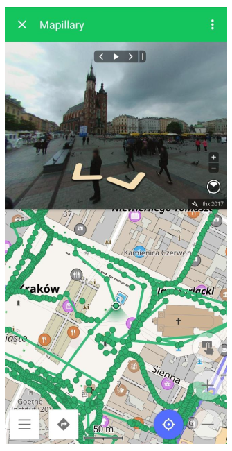 Mapillary straatbeeld