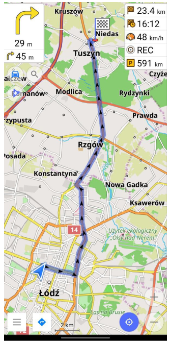 Navigatiescherm Android 1