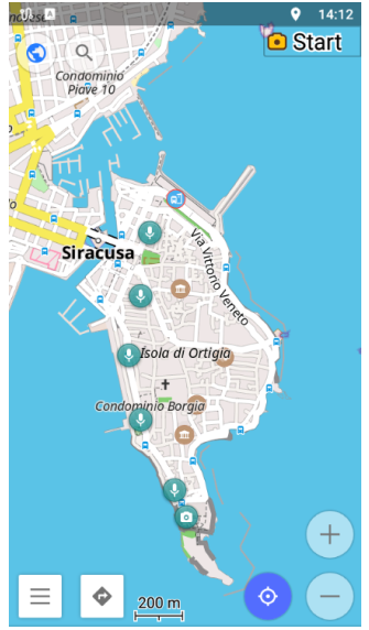 Notities staan op de kaart