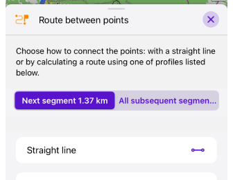Een route plannen ios