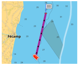 Rechte lijn navigatietype Android