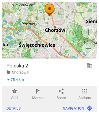Straat zoeken Android