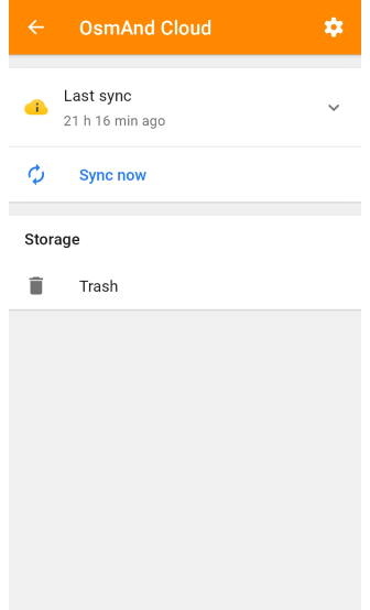 Kosz w Chmurze OsmAnd