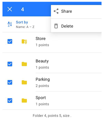 Akcje ulubionych android