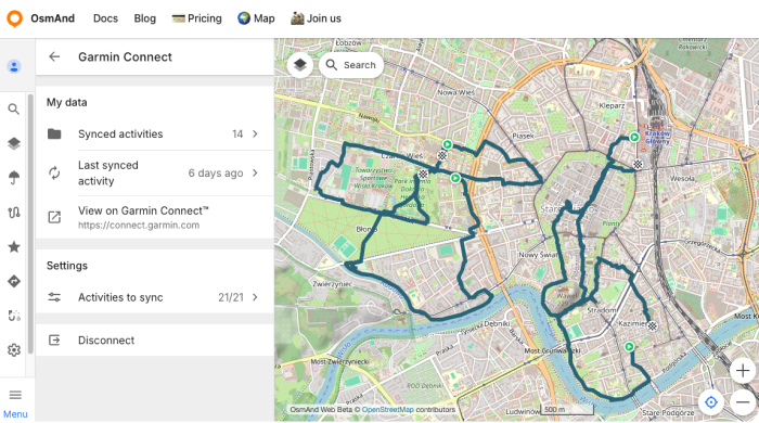 Garmin Connect Sync