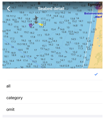 Szczegóły dna morskiego