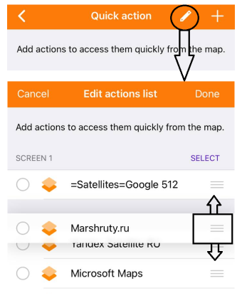 Kolejność w widżecie Szybkiej akcji iOS