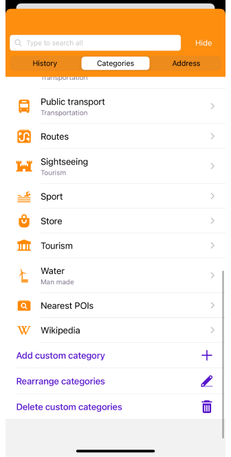 Wyszukiwanie POI na iOS