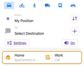 Specjalne ulubione iOS
