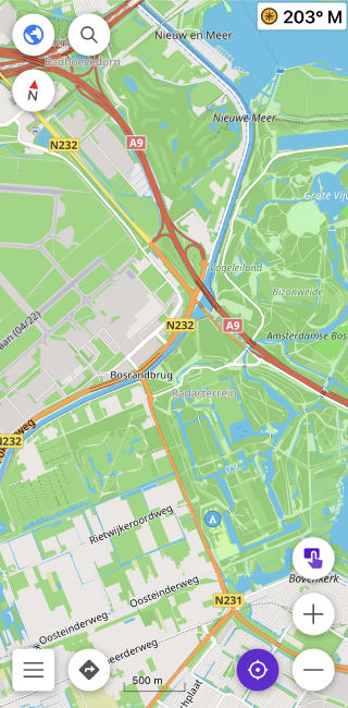 Widget de gravação de viagem